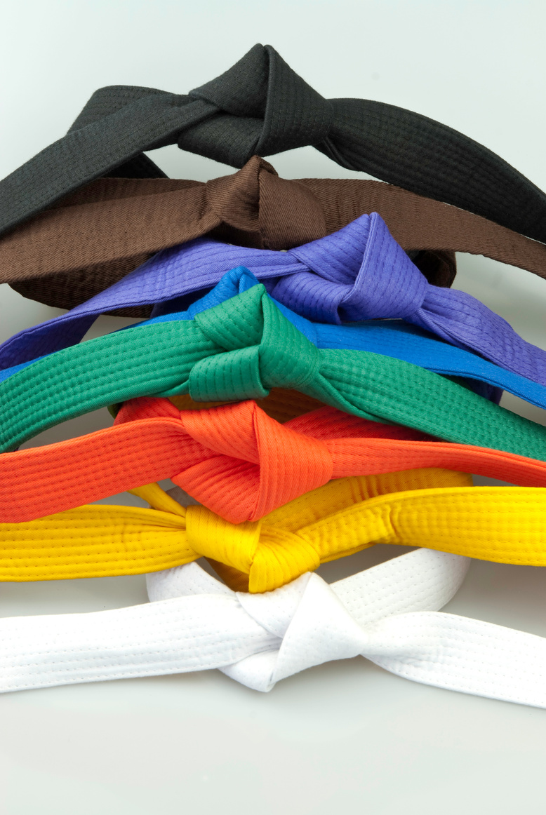 Karate Belts tied